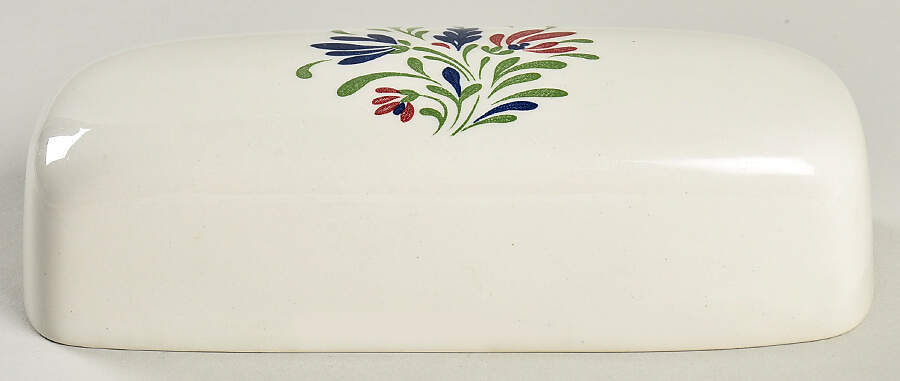 Provincial (Scalloped Edge) Lid for 1/4 Lb Butter by Johnson Brothers-1
