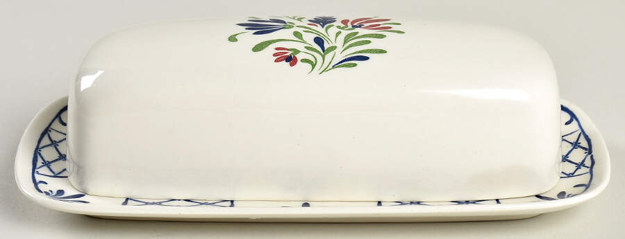 Provincial (Scalloped Edge) 1/4 Lb Covered Butter by Johnson Brothers-1