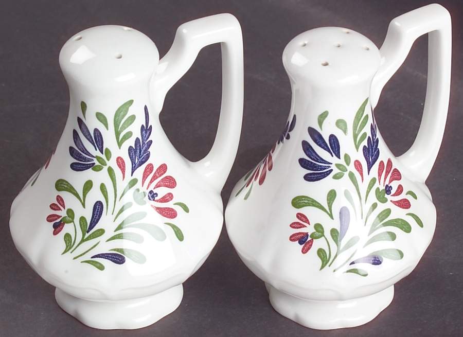 Provincial (Scalloped Edge) Salt & Pepper Set by Johnson Brothers-1