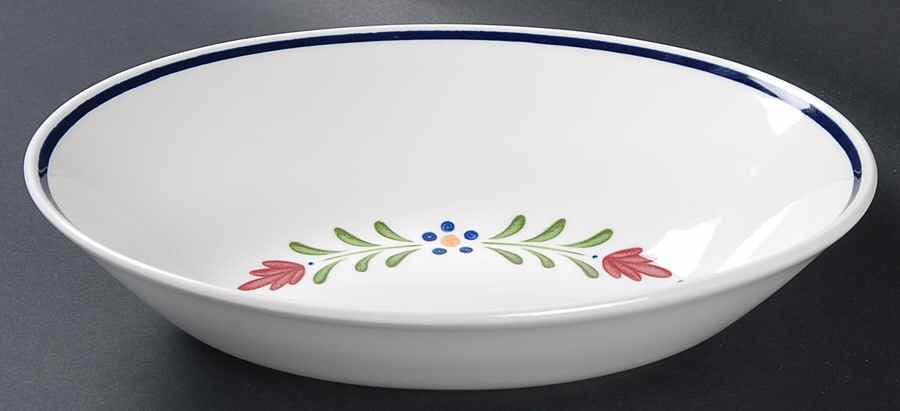 Provincial (Smooth Edge) 9" Oval Vegetable Bowl by Johnson Brothers-1