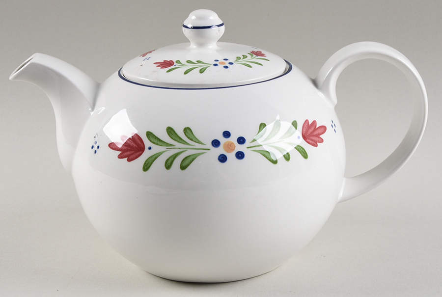 Provincial (Smooth Edge) Teapot & Lid by Johnson Brothers-1