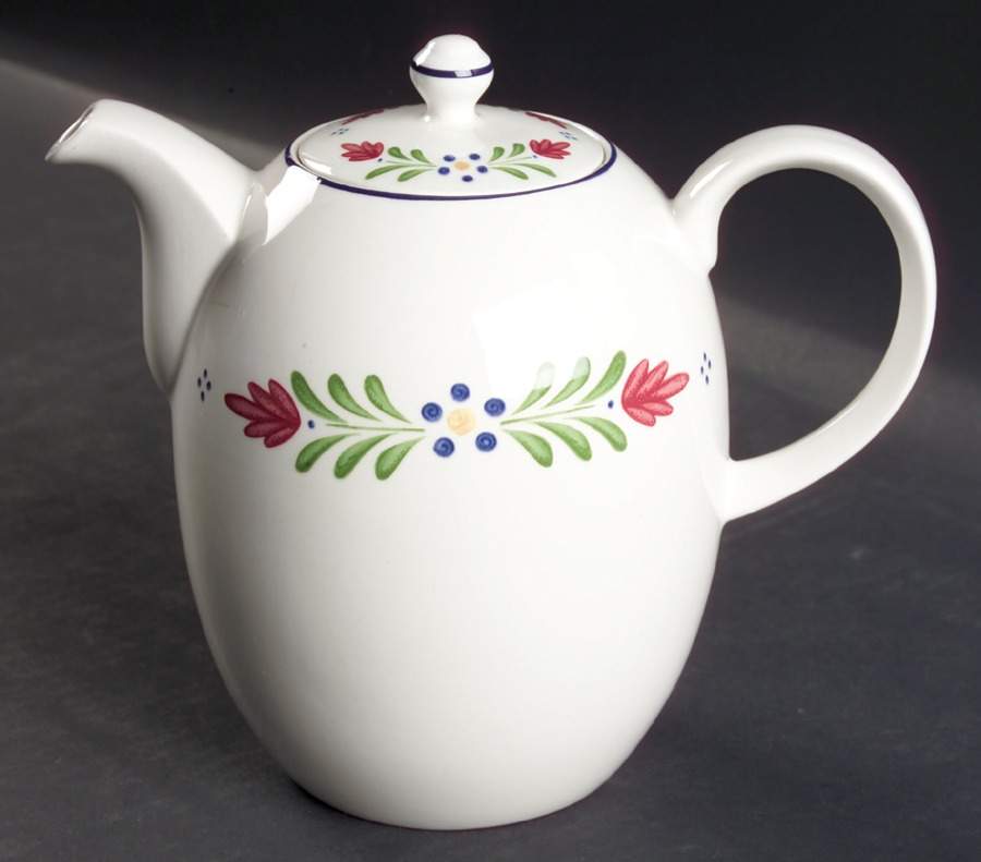 Provincial (Smooth Edge) Coffee Pot & Lid by Johnson Brothers-1