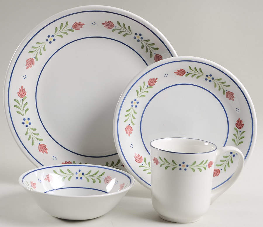 Provincial (Smooth Edge) 4 Piece Place Setting by Johnson Brothers-1
