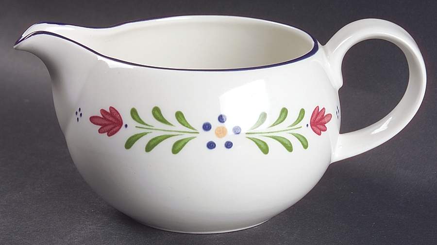 Provincial (Smooth Edge) Gravy Boat by Johnson Brothers-1