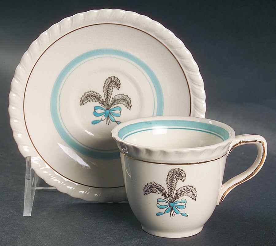 Prince of Wales Flat Demitasse Cup & Saucer Set by Johnson Brothers-1