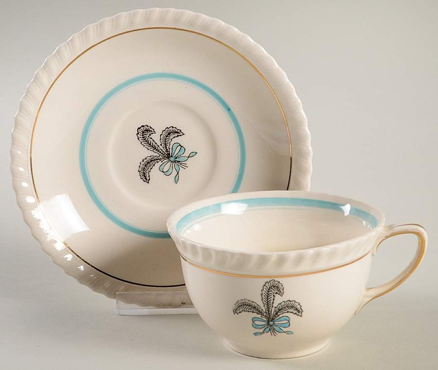 Prince of Wales Flat Cup & Saucer Set by Johnson Brothers-1