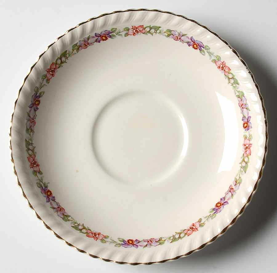 Queen's Bouquet Saucer for Cream Soup Bowl by Johnson Brothers-1