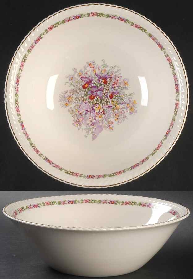 Queen's Bouquet 9" Round Vegetable Bowl by Johnson Brothers-1