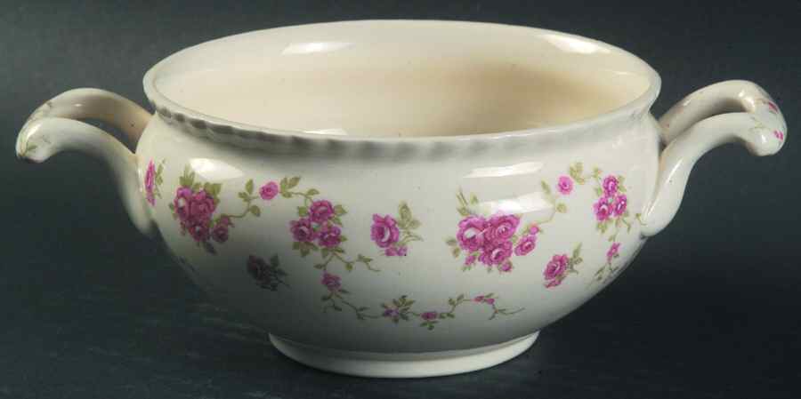 Rambler Rose Sugar Bowl No Lid by Johnson Brothers-1