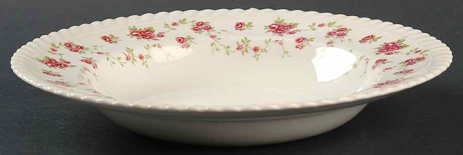 Rambler Rose Rim Soup Bowl by Johnson Brothers-1
