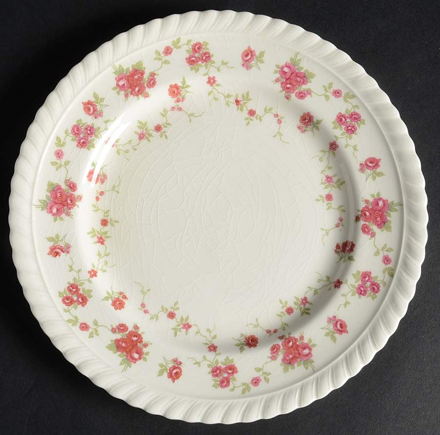 Rambler Rose Dessert/Pie Plate by Johnson Brothers-1