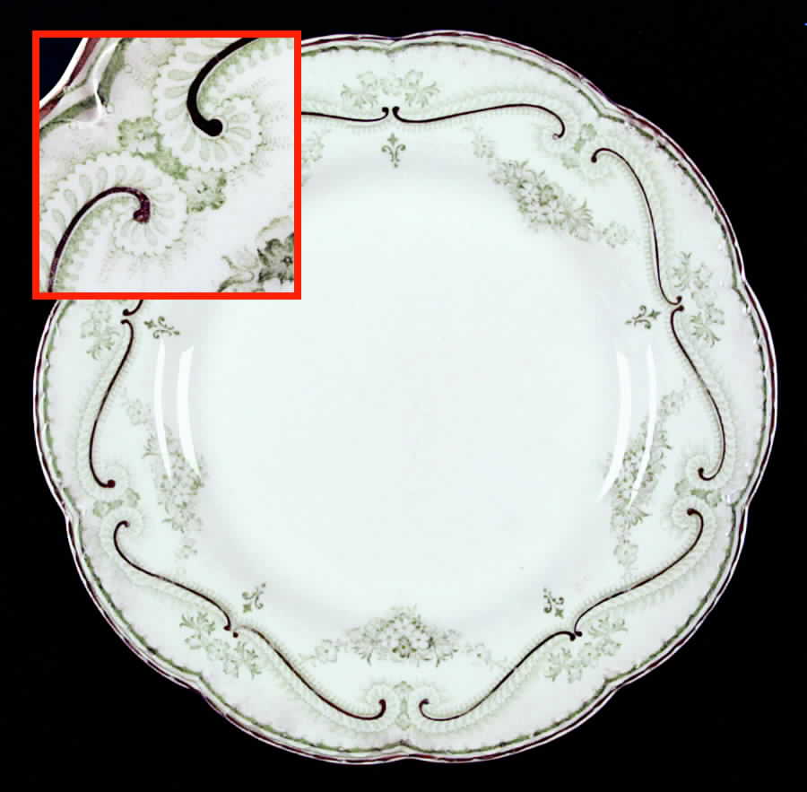 Regis Green Dinner Plate by Johnson Brothers-1