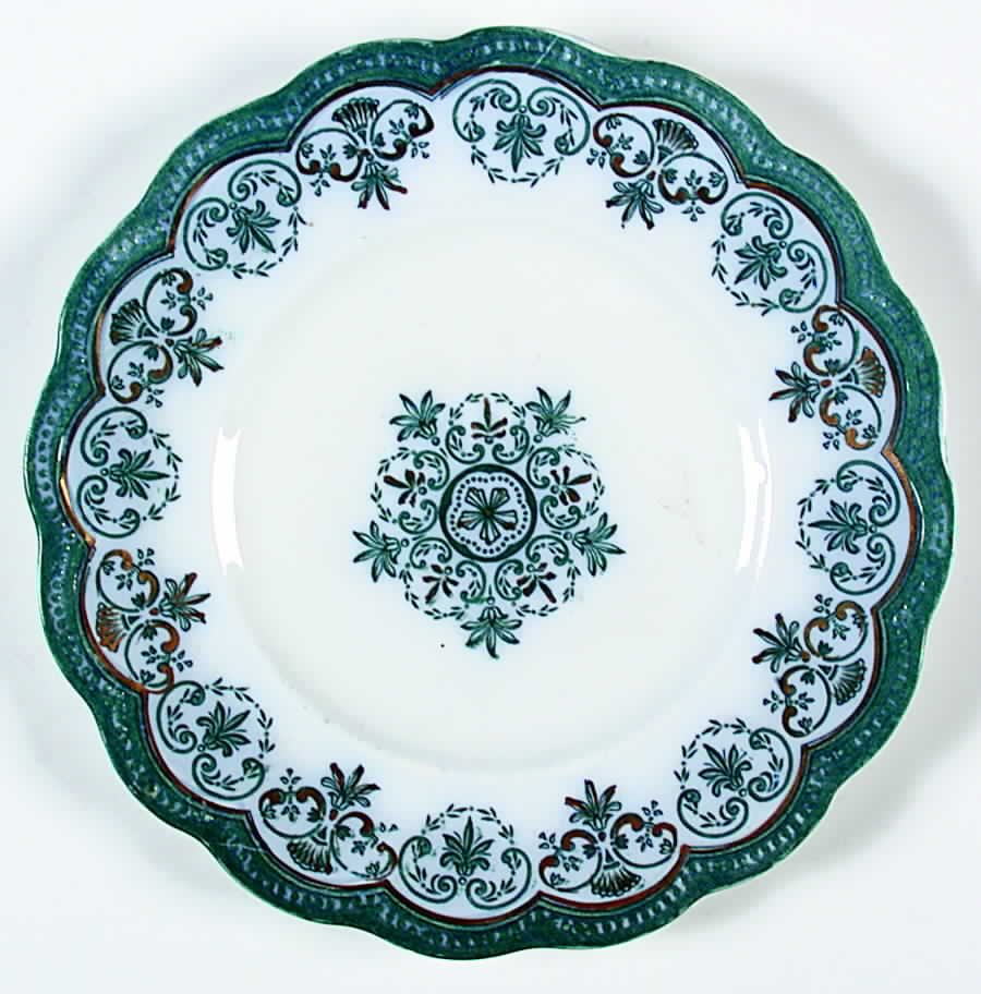 Regent (Aqua Design, Gold Accent) Salad Plate by Johnson Brothers-1