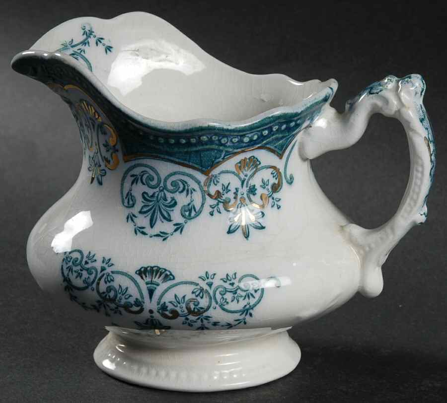 Regent (Aqua Design, Gold Accent) Creamer by Johnson Brothers-1