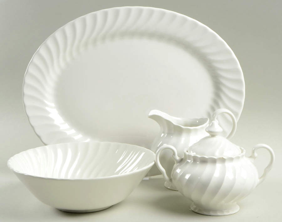 Regency (Made in England, Earthenware Ironstone) 5 Piece Hostess Set by Johnson Brothers-1