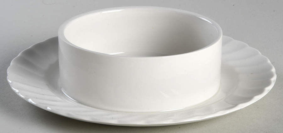 Regency (Made in England, Earthenware Ironstone) Round Butter No Lid by Johnson Brothers-1