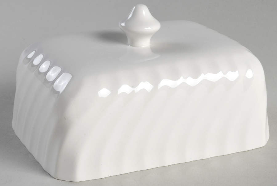 Regency (Made in England, Earthenware Ironstone) Lid for Square Butter by Johnson Brothers-1