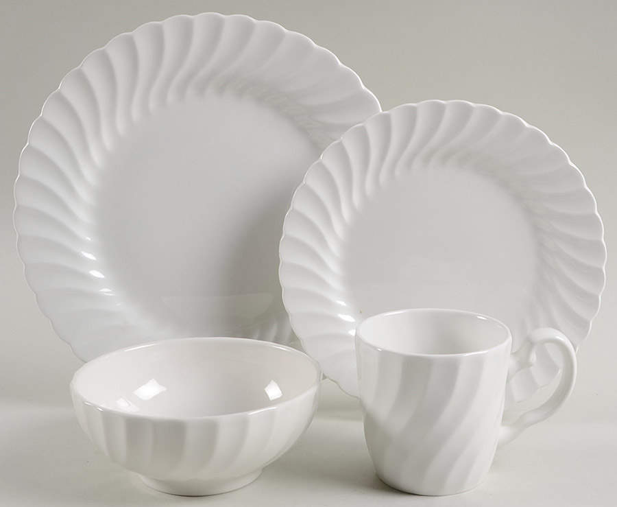 Regency (Made in England, Earthenware Ironstone) 4 Piece Place Setting by Johnson Brothers-1