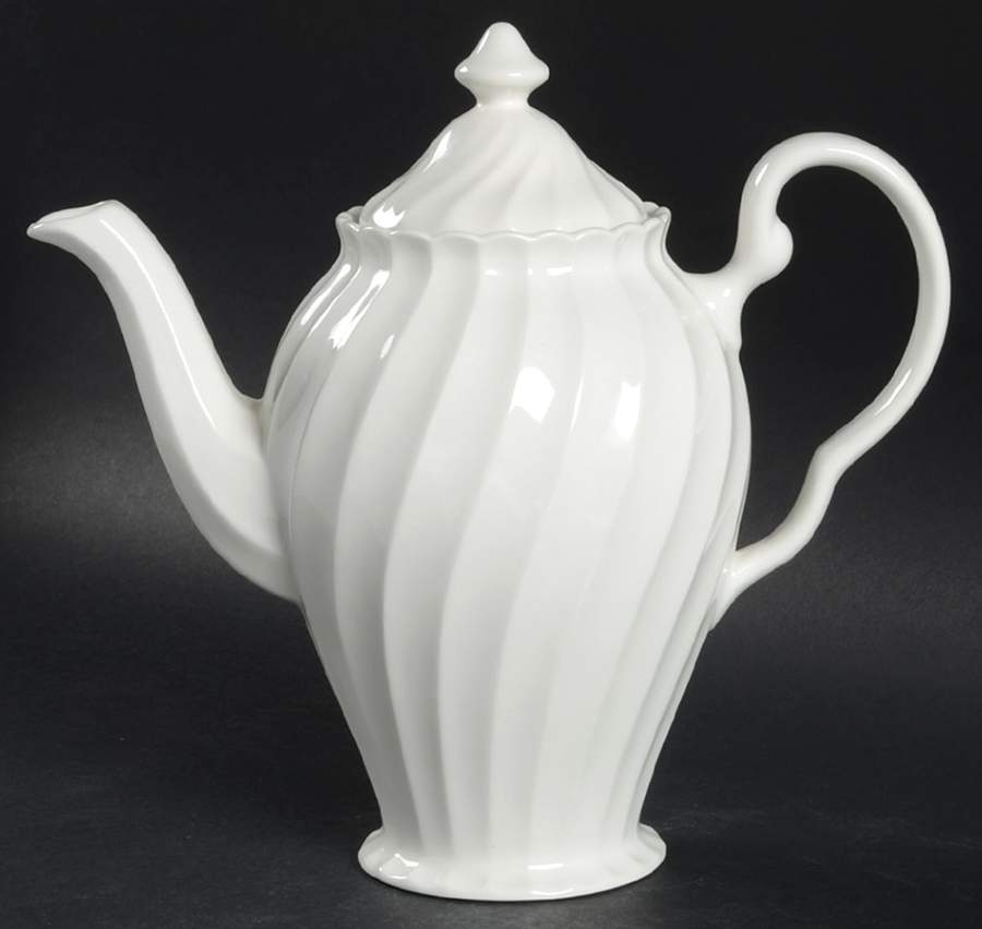 Regency (Made in England, Earthenware Ironstone) Mini Coffee Pot & Lid by Johnson Brothers-1