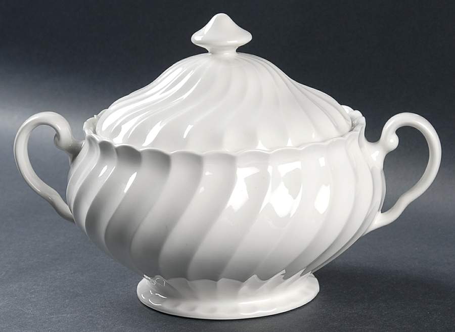 Regency (Made in England, Earthenware Ironstone) Round Covered Vegetable by Johnson Brothers-1