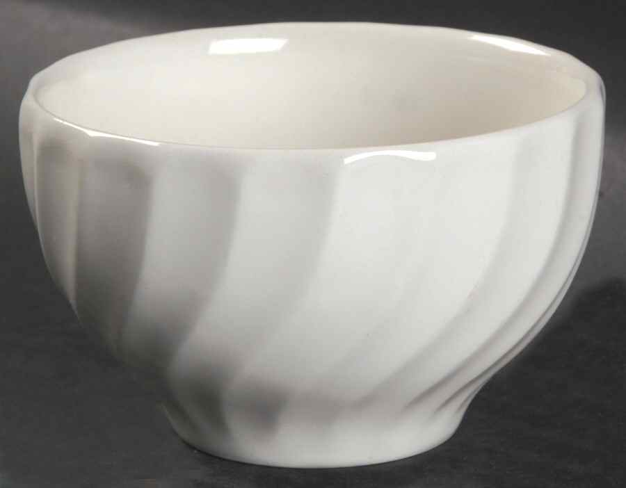 Regency (Made in England, Earthenware Ironstone) Mini Open Sugar Bowl by Johnson Brothers-1