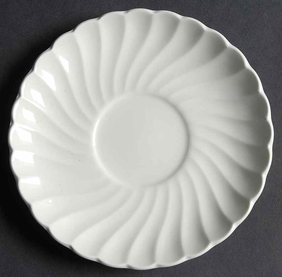 Regency (Made in England, Earthenware Ironstone) Saucer for Cream Soup Bowl by Johnson Brothers-1