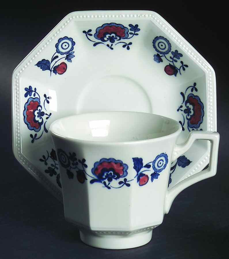 Revere Flat Cup & Saucer Set by Johnson Brothers-1