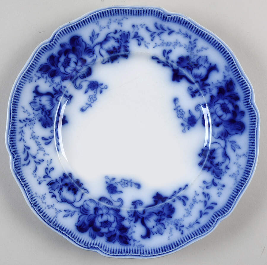 Richmond (Flow Blue, No Gold Accent) Luncheon Plate by Johnson Brothers-1