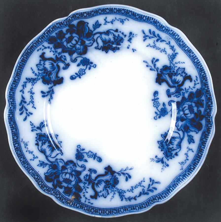 Richmond (Flow Blue, No Gold Accent) Dessert/Pie Plate by Johnson Brothers-1