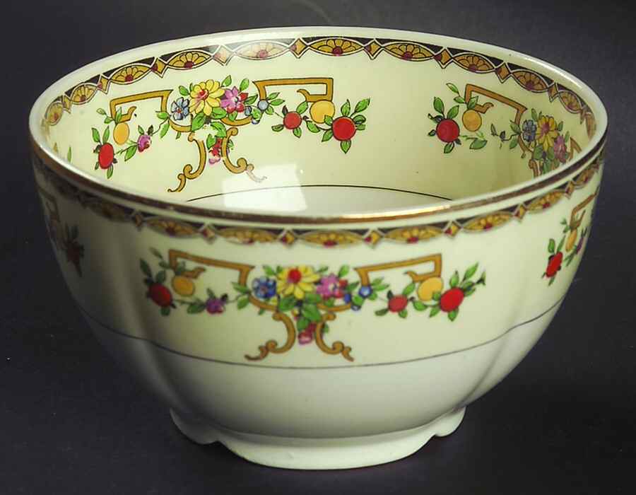 Riviera (Multicolor Flowers) Cranberry Bowl by Johnson Brothers-1