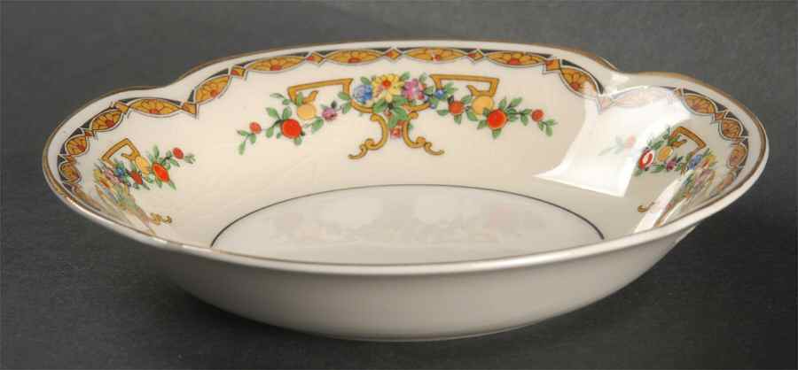 Riviera (Multicolor Flowers) Fruit/Dessert (Sauce) Bowl by Johnson Brothers-1