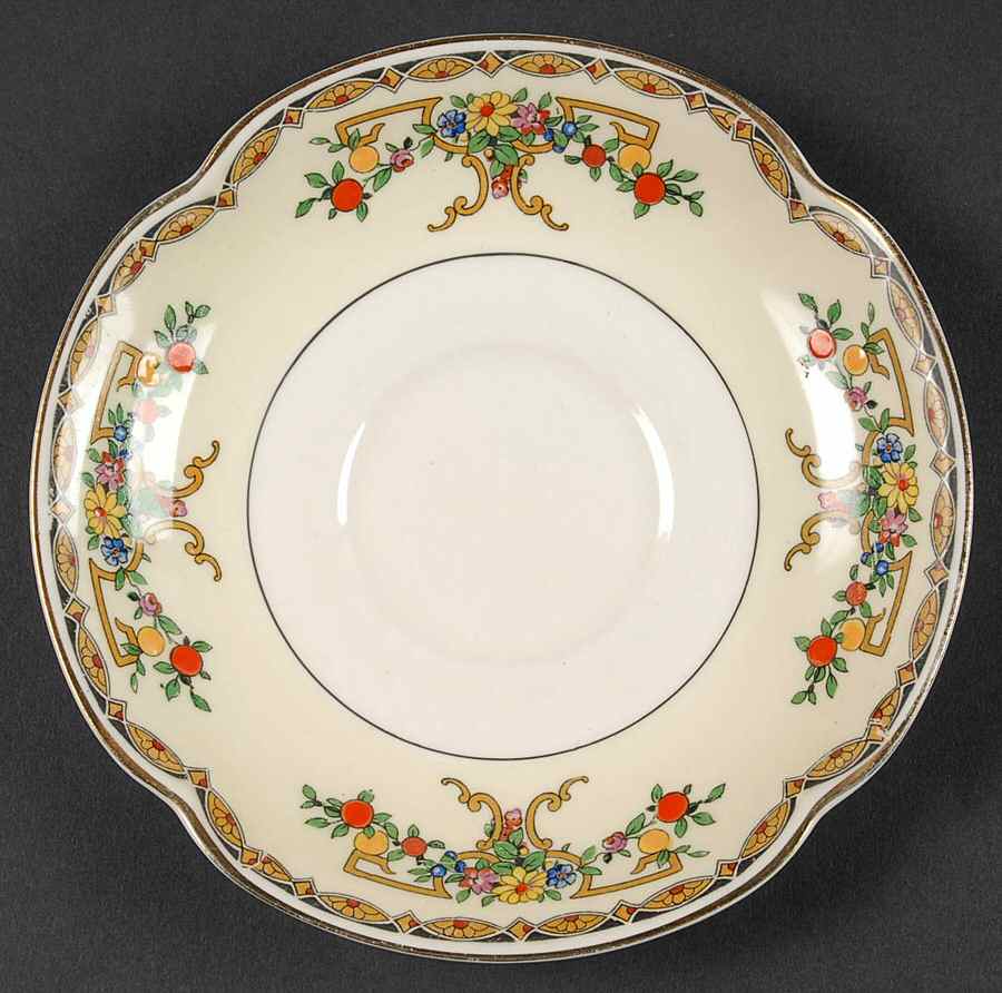 Riviera (Multicolor Flowers) Saucer for Oversized Cup by Johnson Brothers-1