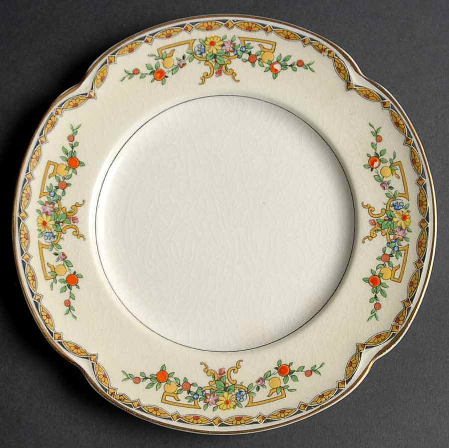 Riviera (Multicolor Flowers) Dessert/Pie Plate by Johnson Brothers-1