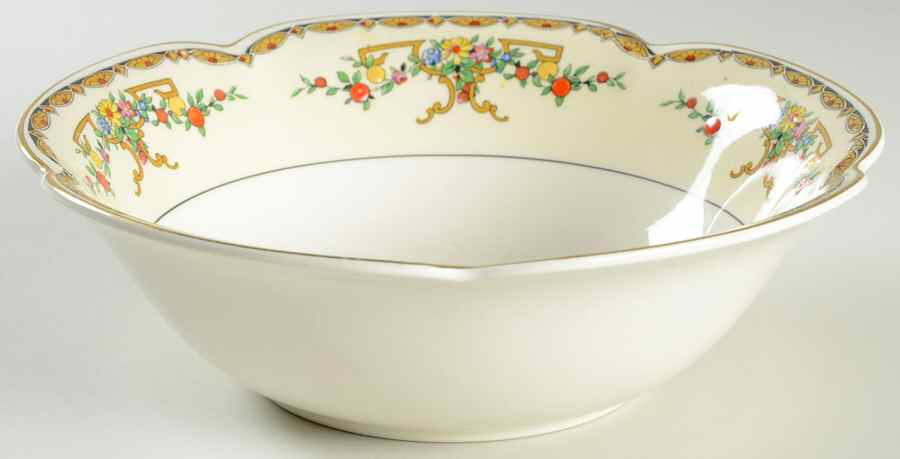 Riviera (Multicolor Flowers) 7" Round Vegetable Bowl by Johnson Brothers-1
