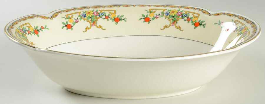 Riviera (Multicolor Flowers) 9" Oval Vegetable Bowl by Johnson Brothers-1
