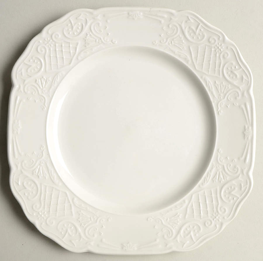 Richmond White Square Salad Plate by Johnson Brothers-1