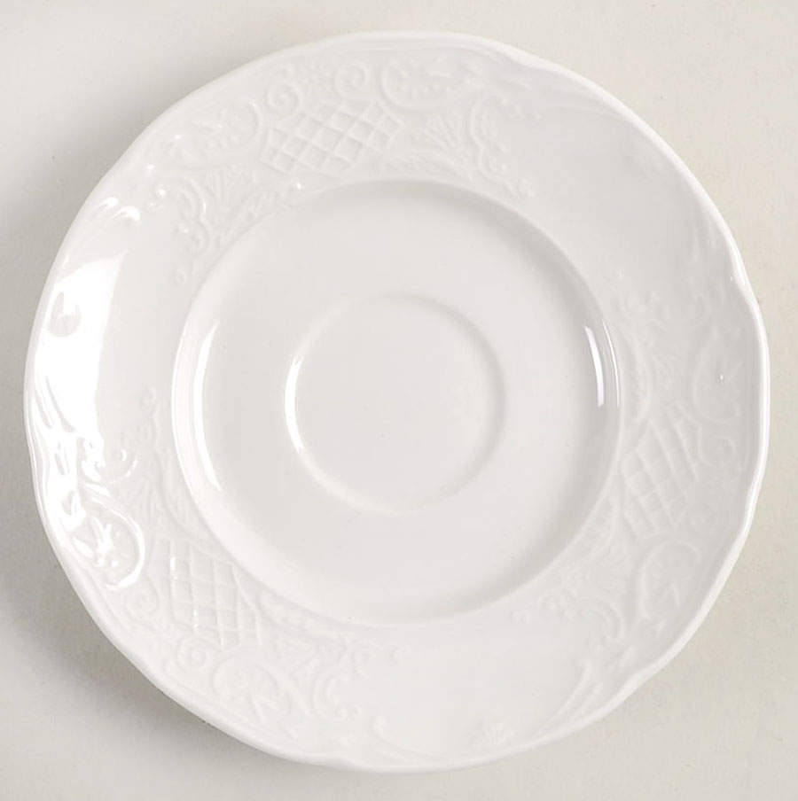 Richmond White Saucer by Johnson Brothers-1