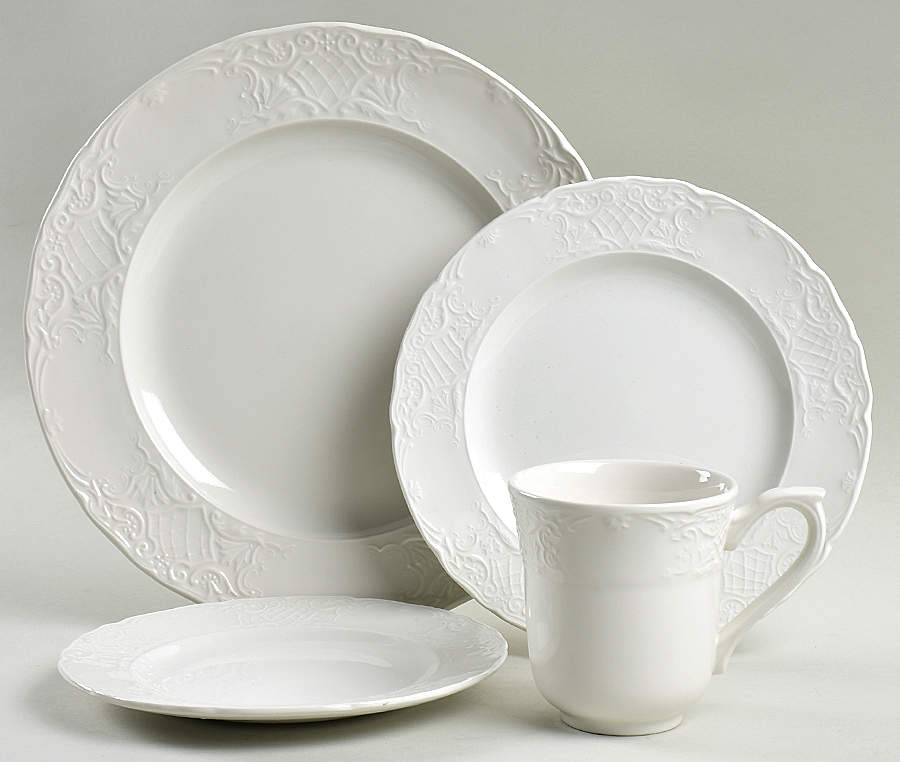 Richmond White 4 Piece Place Setting by Johnson Brothers-1