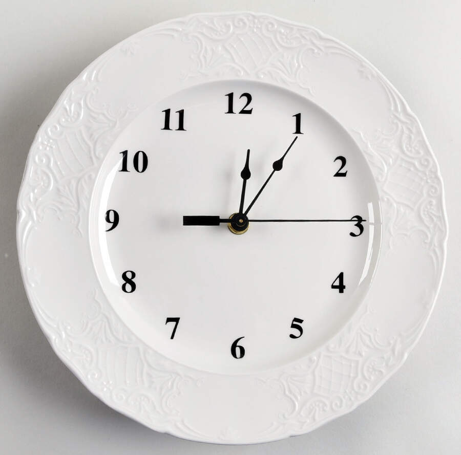 Richmond White 1-2" depth  Clock Plate HC by Johnson Brothers-1