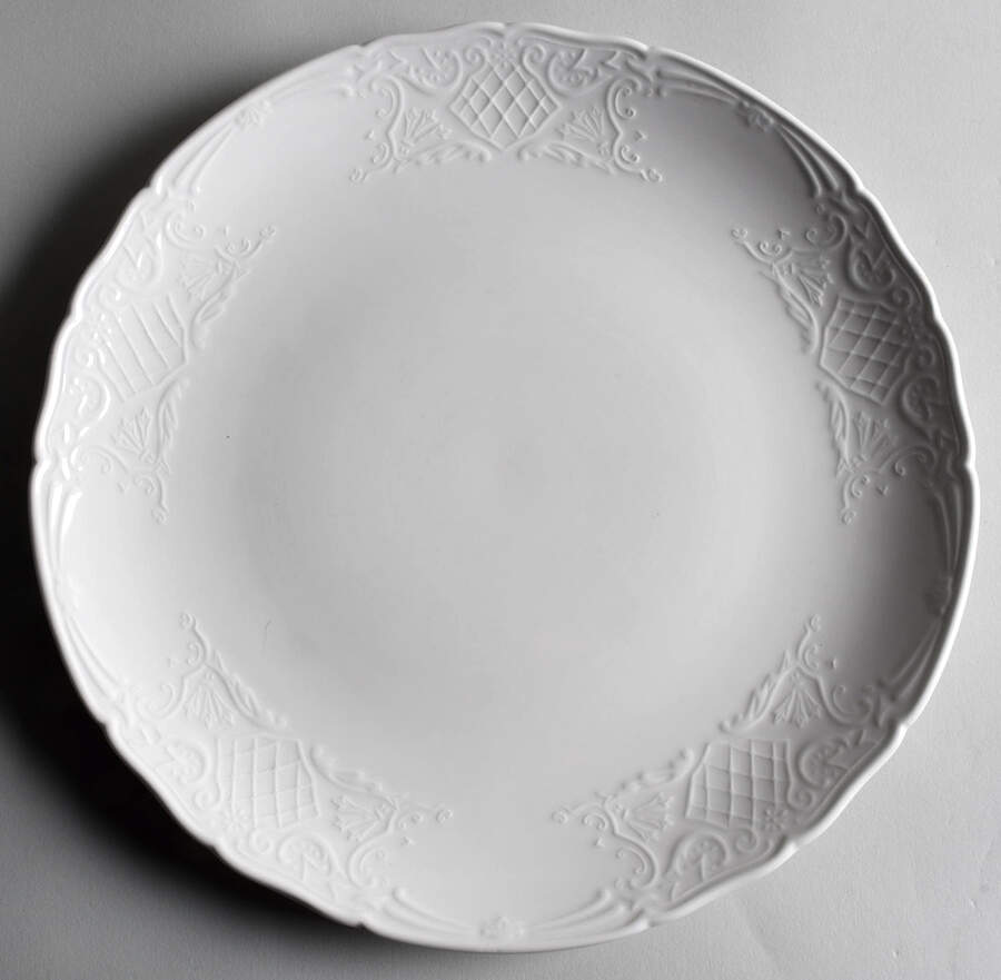 Richmond White 12" Chop Plate (Round Platter) by Johnson Brothers-1