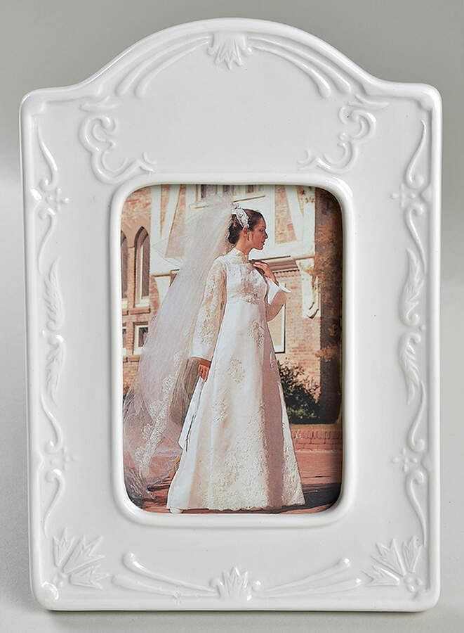 Richmond White Frame Holds 3 1/2" X 5" by Johnson Brothers-1