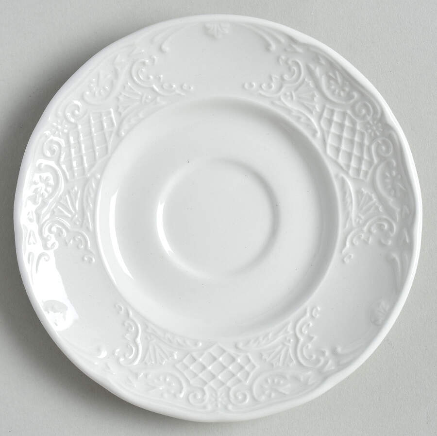 Richmond White Saucer for Demitasse Cup by Johnson Brothers-1