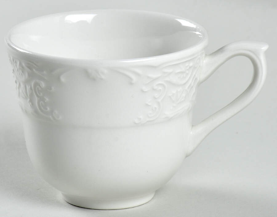 Richmond White Flat Demitasse Cup by Johnson Brothers-1