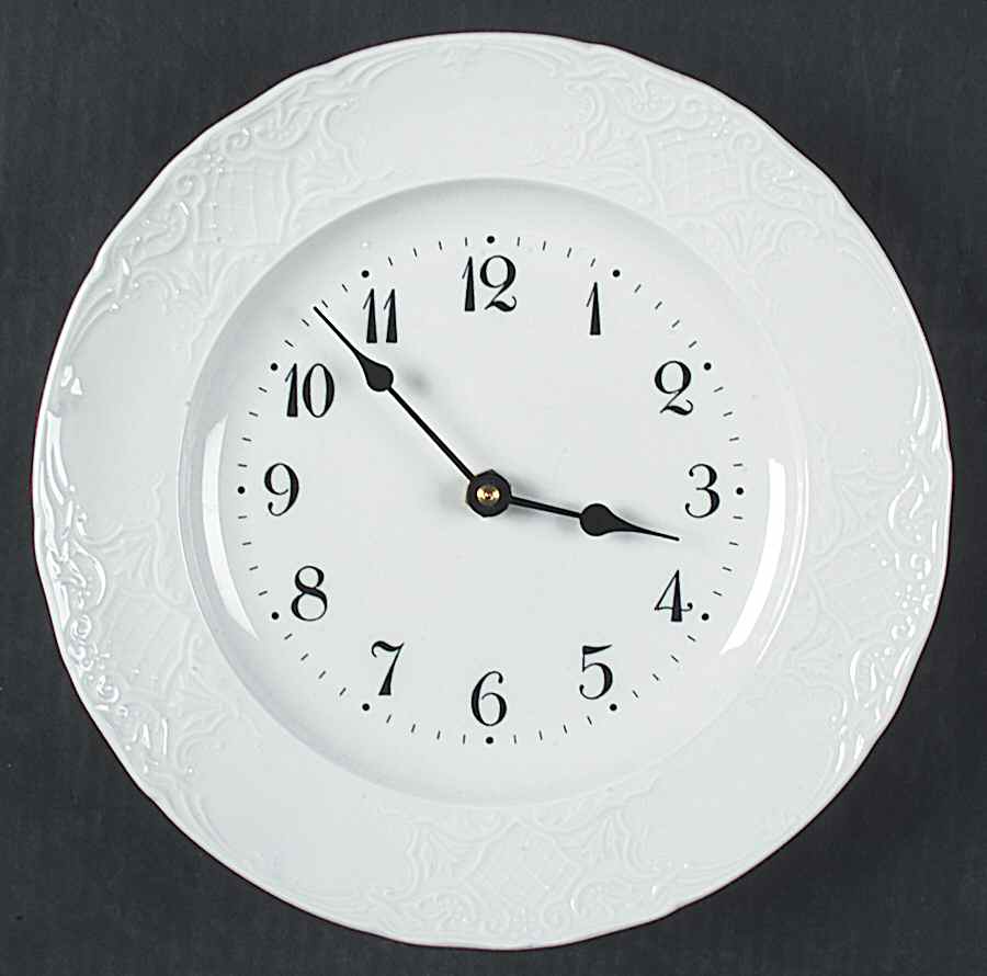 Richmond White Clock Plate by Johnson Brothers-1