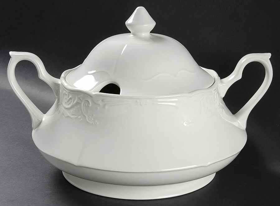 Richmond White Tureen &  Lid by Johnson Brothers-1