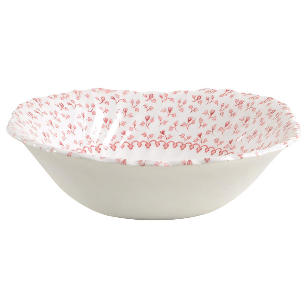 Rose Bouquet Pink Square Cereal Bowl by Johnson Brothers-1
