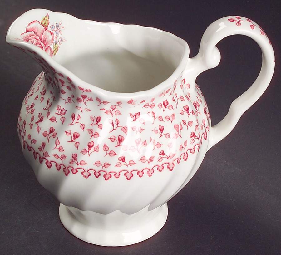 Rose Bouquet Pink Creamer by Johnson Brothers-1