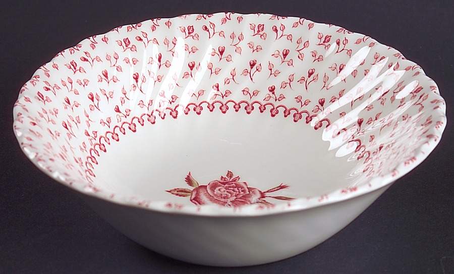 Rose Bouquet Pink Coupe Cereal Bowl by Johnson Brothers-1