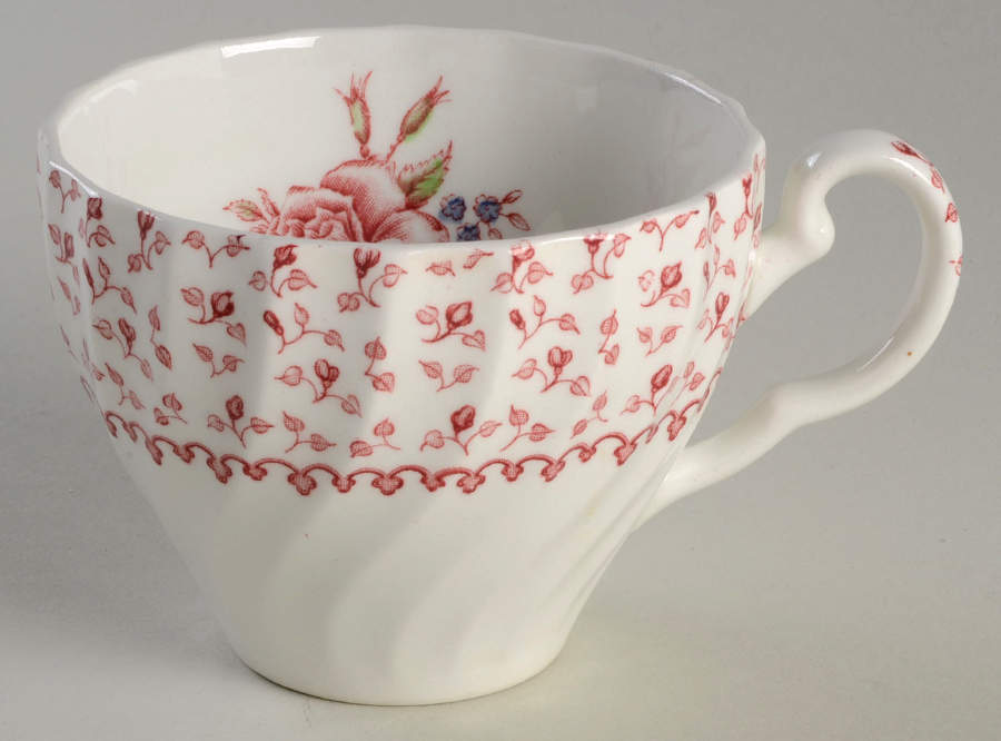 Rose Bouquet Pink Flat Cup by Johnson Brothers-1