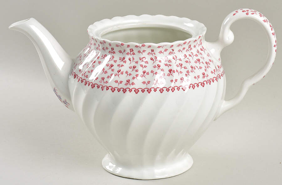 Rose Bouquet Pink Teapot No Lid by Johnson Brothers-1